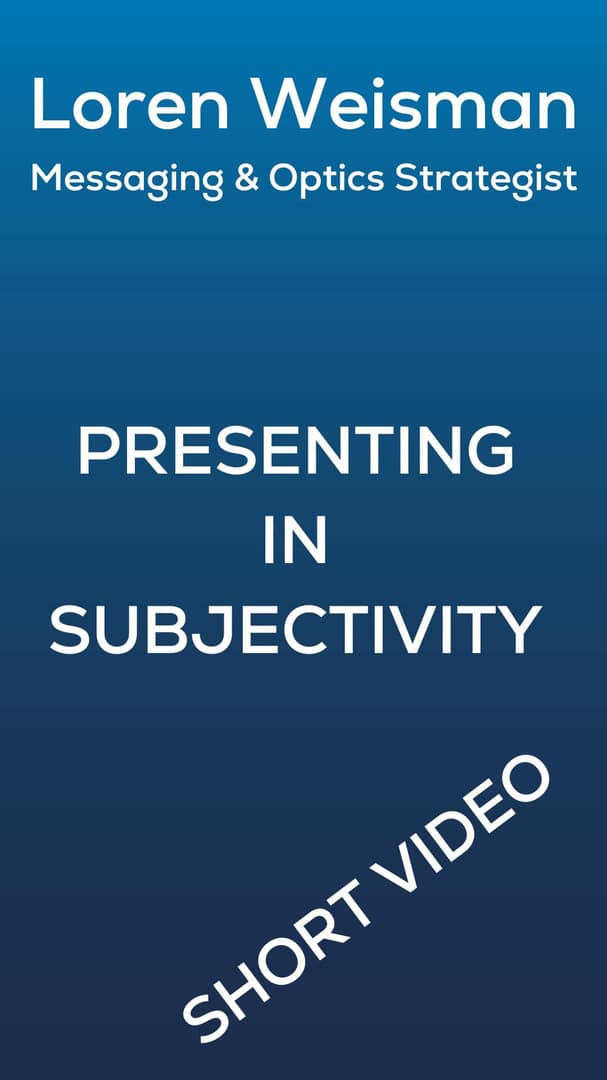 Presenting in Subjectivity