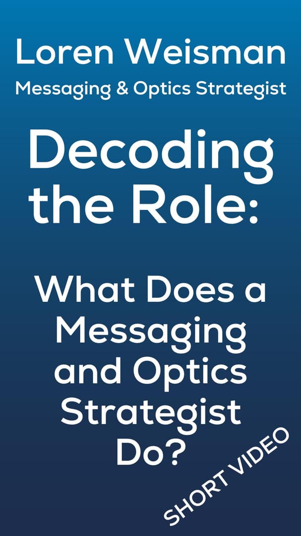 What Does a Messaging and Optics Strategist Do?