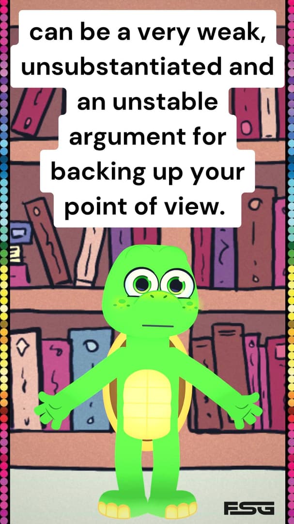 The I read it in a book Argument