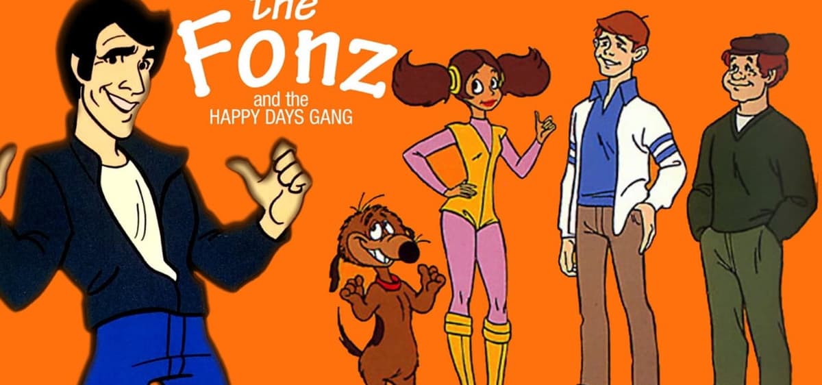 The Fonz and the Happy Days Gang