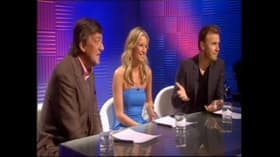 Gary Barlow, Stephen Fry and Denise Van Outen