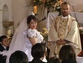 La llegada a la iglesia