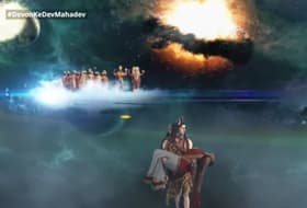 Vishnu disposes of Sati's body