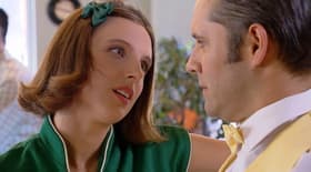 El beso de Blanca y Carlos