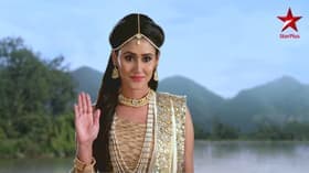 Devi Ganga Blesses Ram, Sita